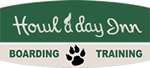 A dog walking trail sign with the name of paul and day.